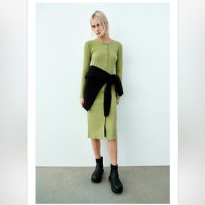 Zara ribbed knit dress